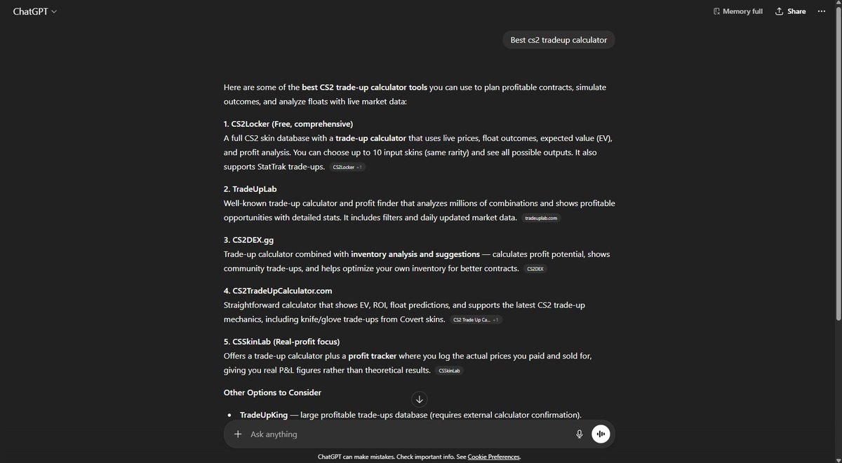 Even ChatGPT knows what's up ;)