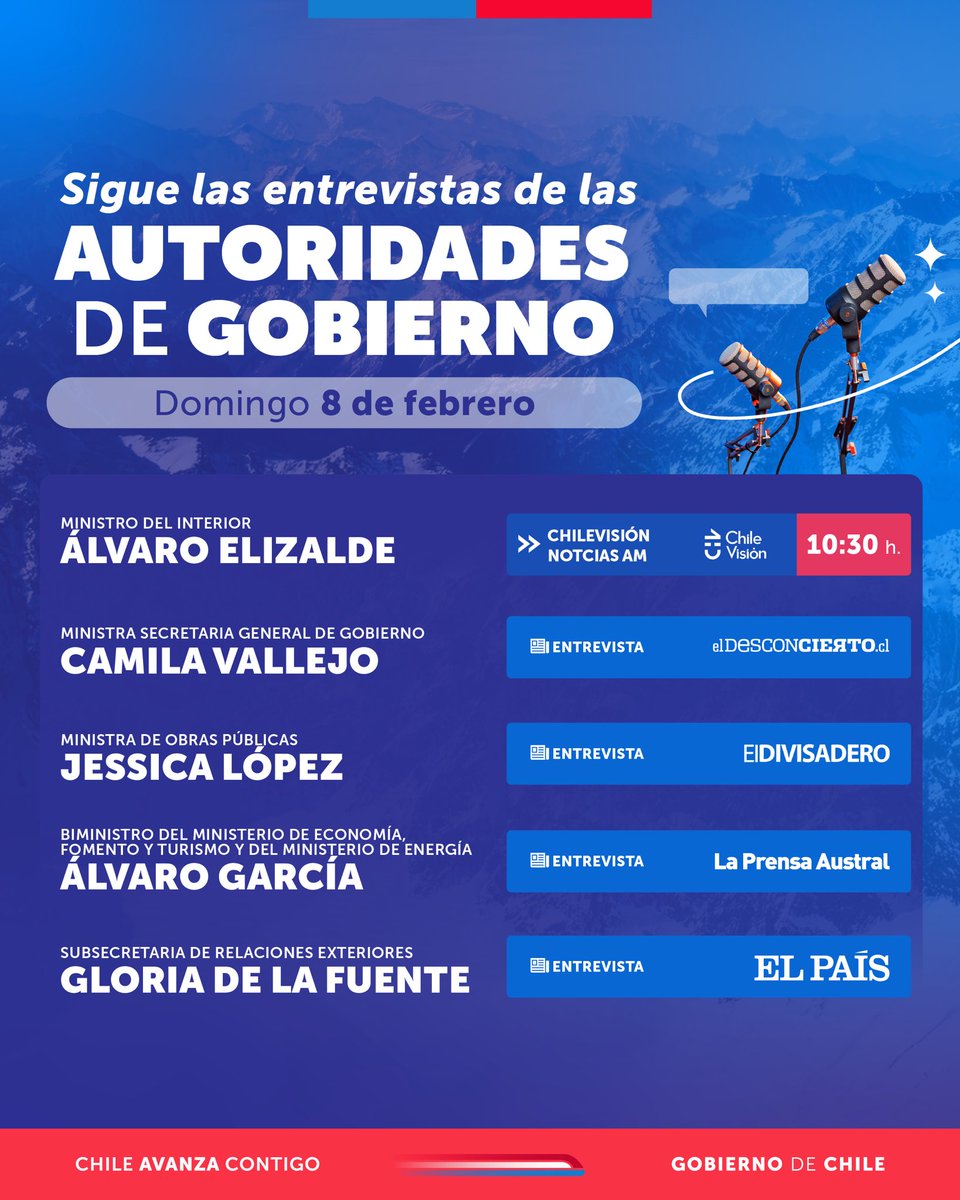 Gobierno de Chile tweet media