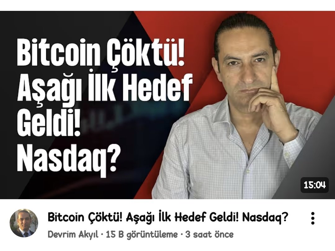 8 Şubat 2026. Devrim Akyıl yine "ben demiştim" demek yerine verilerle yüzleştiriyor.
Bitcoin 110 binlerdeyken 63 bin doları hedef gösterdiğinde dalga geçenler, bugün ekranla kavga ediyor. Ama asıl büyük fırtına henüz kopmadı.
​Bitcoin’de 126 bin dolarlık zirve aslında bir