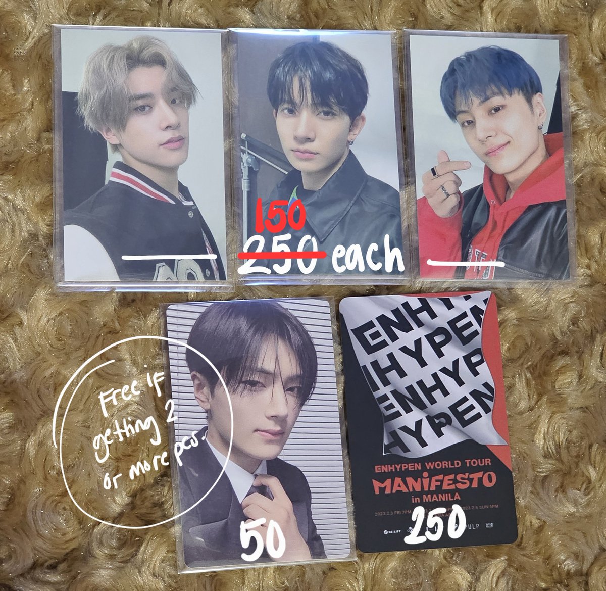 wts lfb ph enhypen photocard manifesto in manila zip up hoodie
