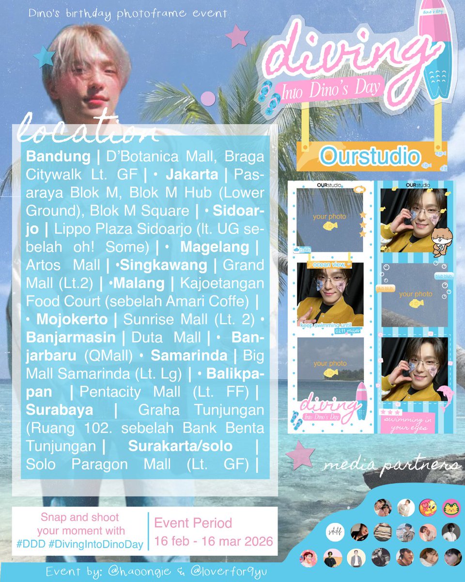 minglovable's tweet photo. Diving Into Dino's Day 🫧🦦

⭐ available : Ourstudio / Ourbox
⭐ period : 16 Februari - 16 Maret 2026

Share your moment while Diving Into Dino's Day and don't forget to use the hashtag ! 🦦

#DDD #DivingIntoDinoDay https://t.co/Lkl2BTZpKl