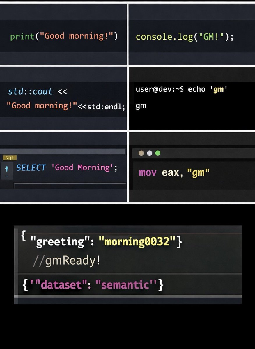 How do developers say Gm?