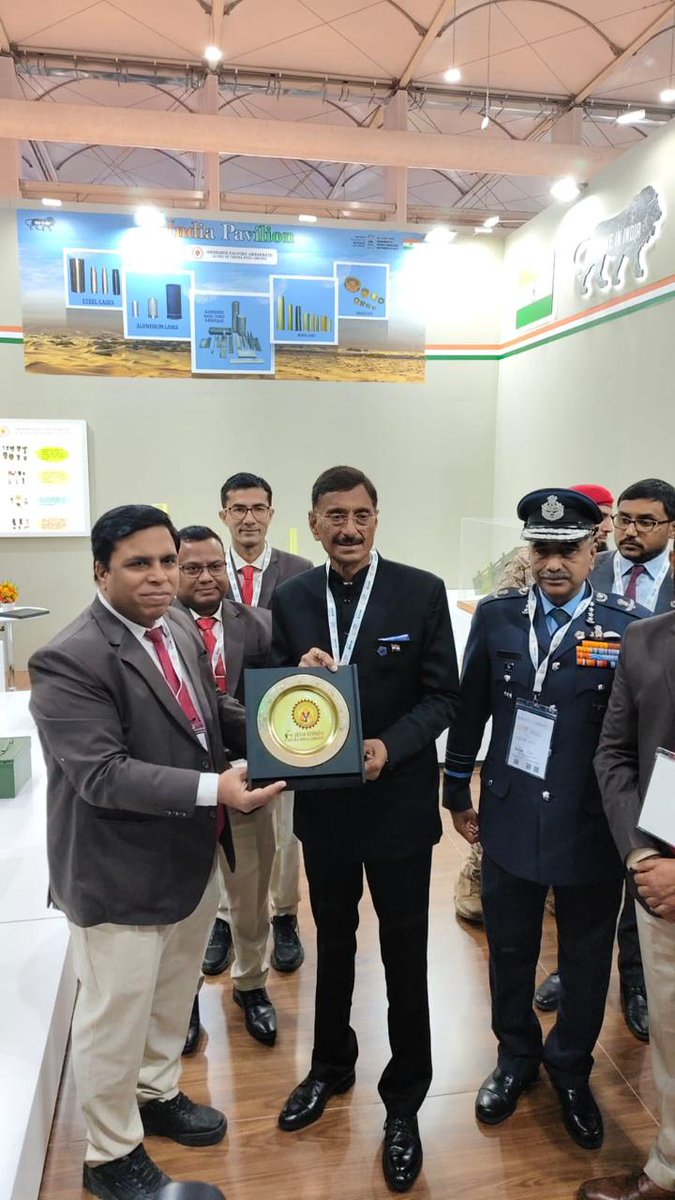 YantraIndiaLtd's tweet photo. The India Pavilion at #WDS2026 was inaugurated by Shri Sanjay Seth, Hon’ble Raksha Rajya Mantri (RRM). During his visit to the Yantra India Limited stall, he was warmly received by Shri Rajeev Kalra, Director (Finance), who briefed him on YIL’s robust performance, diversified product portfolio, sustained indigenisation drive, focused R&D initiatives, and remarkable growth in exports.
The Hon’ble RRM commended YIL’s significant contribution towards strengthening India’s defence manufacturing ecosystem, in line with the vision of Atmanirbhar Bharat and the initiative of “Make in India, Make for the World.”
#DefenceExport
#MakeinIndia
#MakefortheWorld

@SpokespersonMoD 
@DefProdnIndia 
@PIB_India