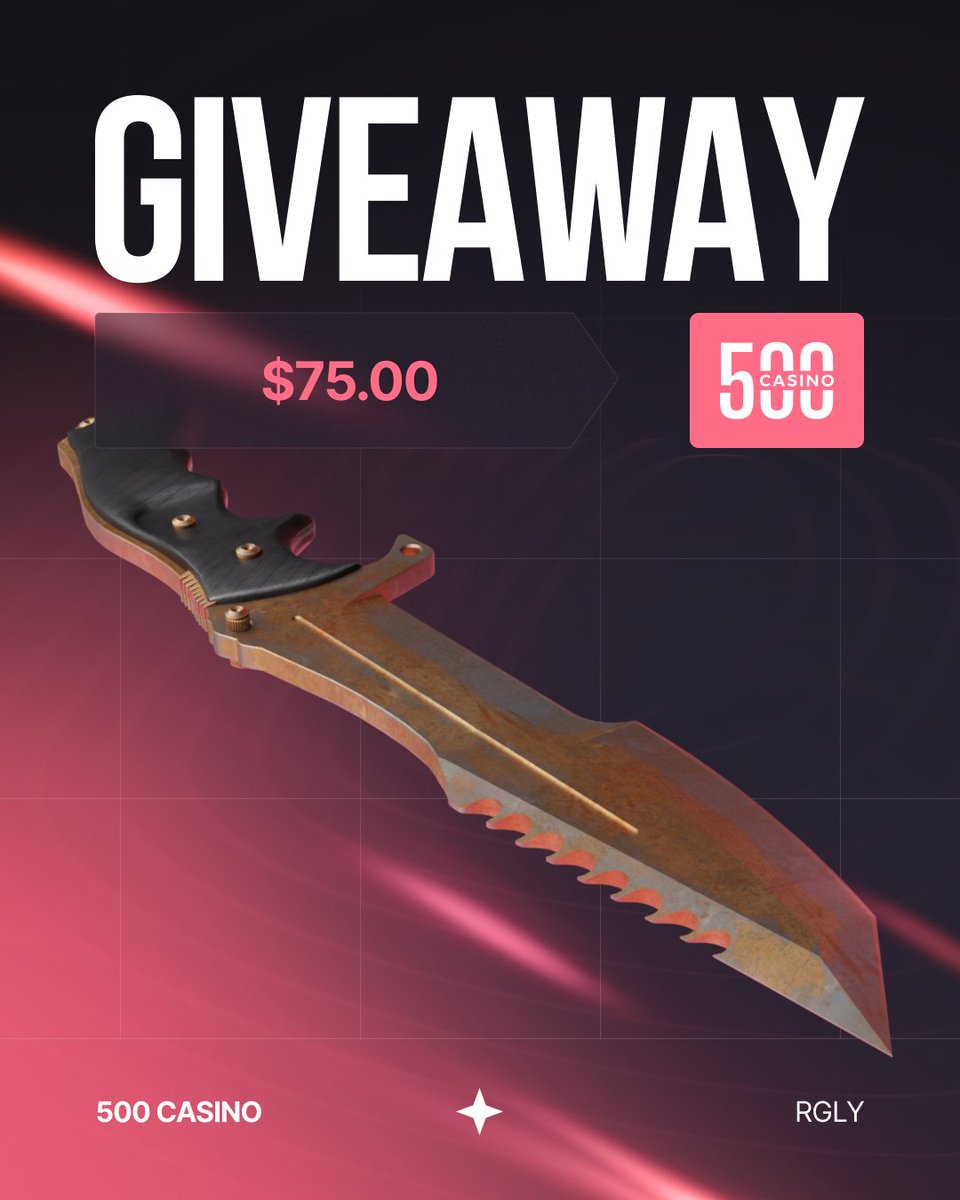 🎁$75 GIVEAWAY❤️

To enter:
✅Retweet &amp; Like,
✅Follow: <a href="/500Casino/">500 Casino</a>, <a href="/CSGO500/">CSGO500</a>,
✅Tag a friend.

🍀Good Luck!
⏰Ends in 7 days!

#CS2 #CS2Giveaway