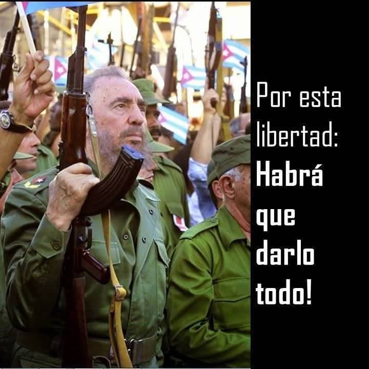 Hasta la propia vida si fuera necesario..
#FidelPorSiempre 
#CubaEstáFirme