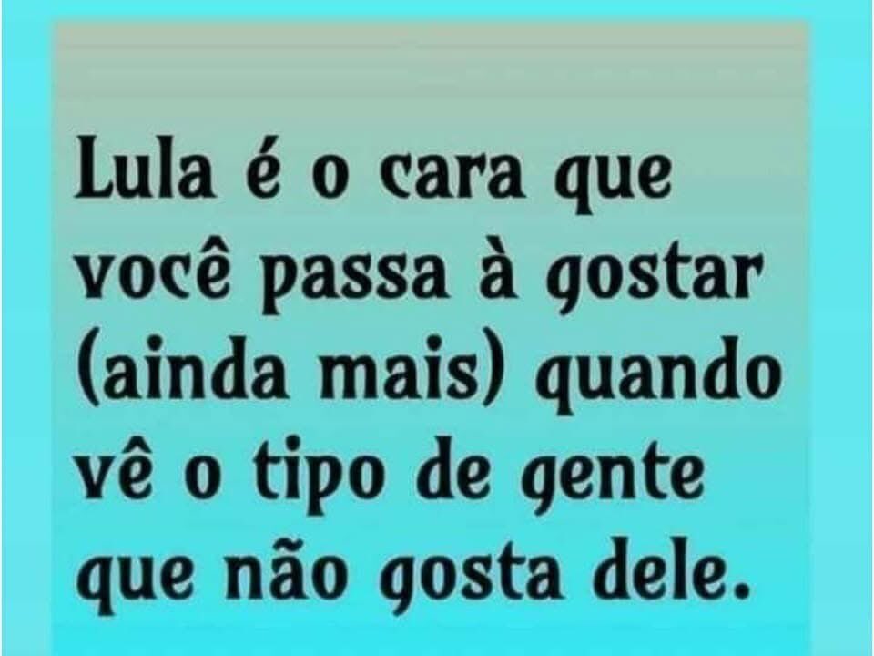 Bom dia !! É desse “jeitim” 🤩🤩 Bom domingo !!
LULA 4 VEM AÍ 
#LulaOutraVez
