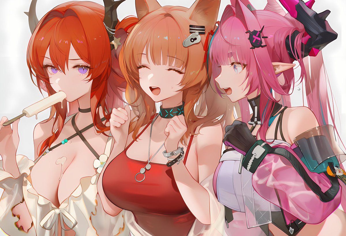 -你们两个竟然偷跑! 我也想要泳装TAT!!!
-啊哈哈...管理员会给你买的啦，你说对吧莱万汀?
- ?

#明日方舟终末地 #Endfield #EndfieldCreators #ArknightsEndfield #终末地 #莱万汀 #レーヴァテイン #Laevatain #ギルベルタ #洁尔佩塔 #Gilberta #伊冯 #イヴォンヌ #yvonne