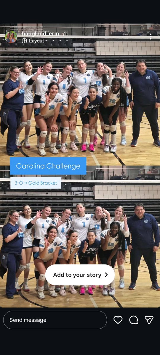 Nureenvball's tweet photo. 3-0 going to Gold @CarolinaRegion @Raleighvolleyballclub https://t.co/ftjUsF0rpE