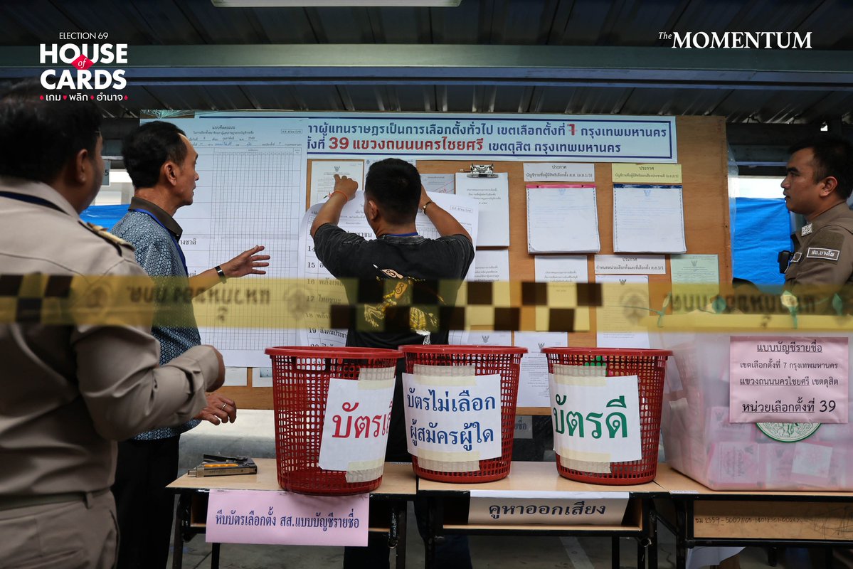 ‘ประชาชน’ ครองหน่วยเลือกตั้งเขตทหารอีกครั้ง  ‘ภัสริน’ คะแนนทิ้งห่างคู่แข่ง ชนะเลือกตั้ง สส.กรุงเทพฯ เขต 7 

วันนี้ (8 กุมภาพันธ์ 2569) ที่หน่วยเลือกตั้งศูนย์ราชการกรุงเทพมหานคร (เกียกกาย) แขวงนครชัยศรี เขตดุสิต กรุงเทพฯ หรือเขตทหาร ผลการนับคะแนนเมื่อเวลา 18.00 น. ปรากฏว่า