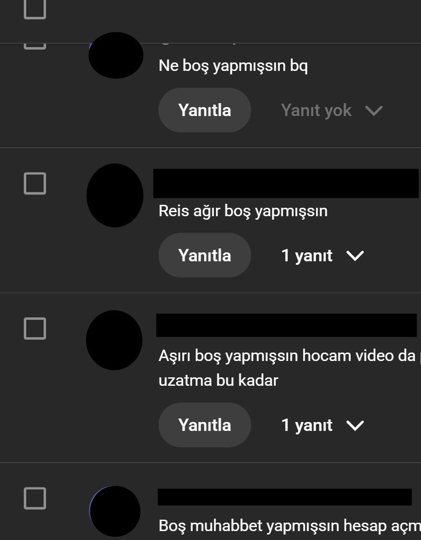 En çok hoşuma giden yorum türlerinden biri bu. Bazı seyircinin anlama kapasitesini aşıyorsun. Oysa adam senden birkaç dakikada derdin neyse hızlıca anlat git istiyor.

Ha tabii arada ben de bilerek muhabbeti çok uzatıyorum. Kutu açılımı falan izliyorlar ama ne olacaktı ya😁😁😁