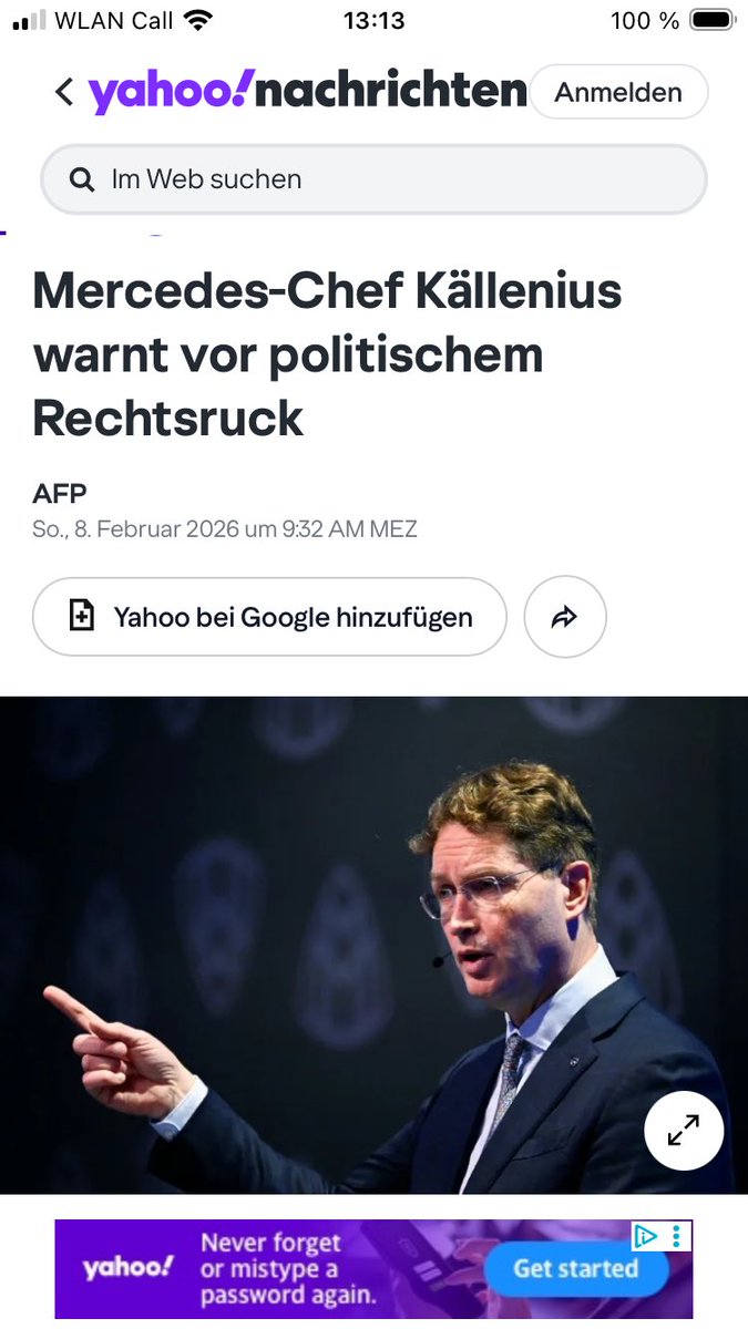 Hallo Mercedes,
habt ihr den richtigen Mann an der Spitze ?
🤷🏼

"Deutschland entwickelt sich wirtschaftlich seit etwa zehn bis 15 Jahren in eine falsche Richtung", sagte Källenius dem "Spiegel".

Ihr habt euch einwickeln lassen von der Regierung !!!

Elektro…Elektro…Elektro 🙈