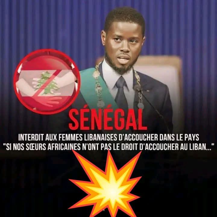 🛑Le Sénégal🇸🇳 interdit désormais aux femmes libanaises🇱🇧 d'accoucher sur le sol de la Teranga, reflétant les restrictions similaires imposées aux Africains au Liban🇱🇧.

Pour rappel, les femmes Noires qui vivent au Liban🇱🇧 n’ont pas le droit d’y accoucher.

La Lutte Contunue...
