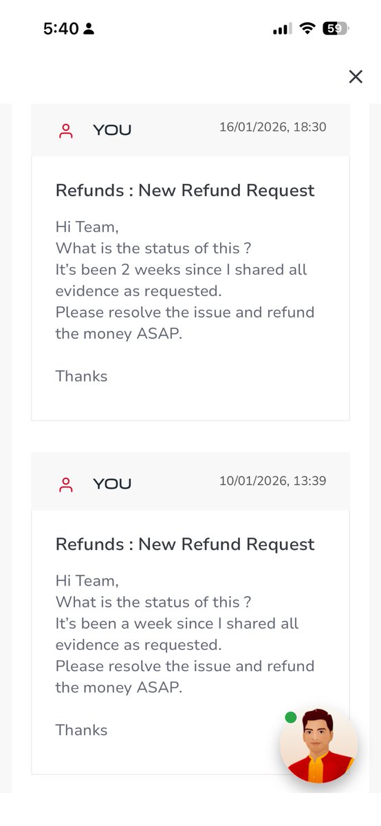 yashb232's tweet photo. @airindia Enough of this template reply that you give every time. It’s been 2 months !! How much more time is required for this ? On twitter you say this, but in reality no reply on your customer portal.
What a sham !!!
#SCAM #refund #grievance @MoCA_GoI #AirIndia https://t.co/nMdD4aMxBO