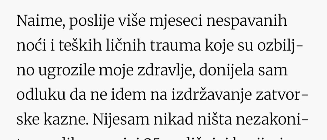 Donijela sam veli odluku da ne idem, ka' da je izbor za pjesmu Evrovizije u pitanju.