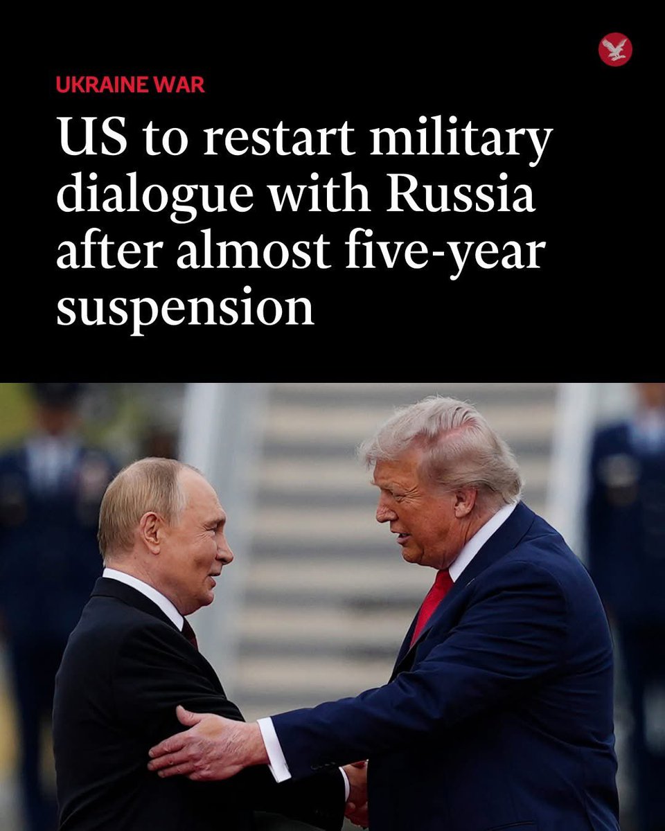 The U.S. has agreed to renew military-to-military communication with russian terrorists.

First, Trump displayed a portrait of the war criminal Putin in the White House. Now this.

At this rate, I guess the next step will be the U.S. supplying weapons to russia.