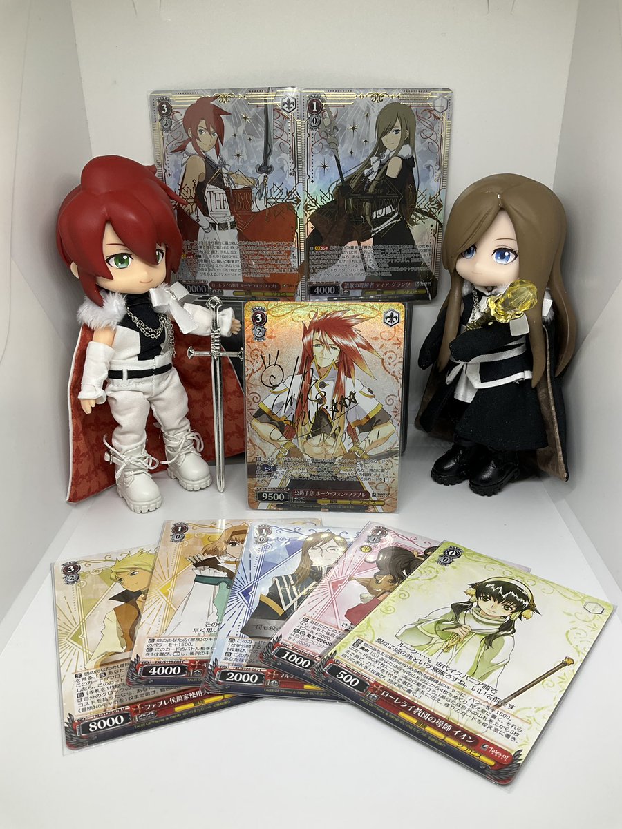 ヴァイスシュバルツ×テイルズオブシリーズ発売おめでとう！
（本当は発売日にやるつもりだったのに作りかけのまま放置してました😂）