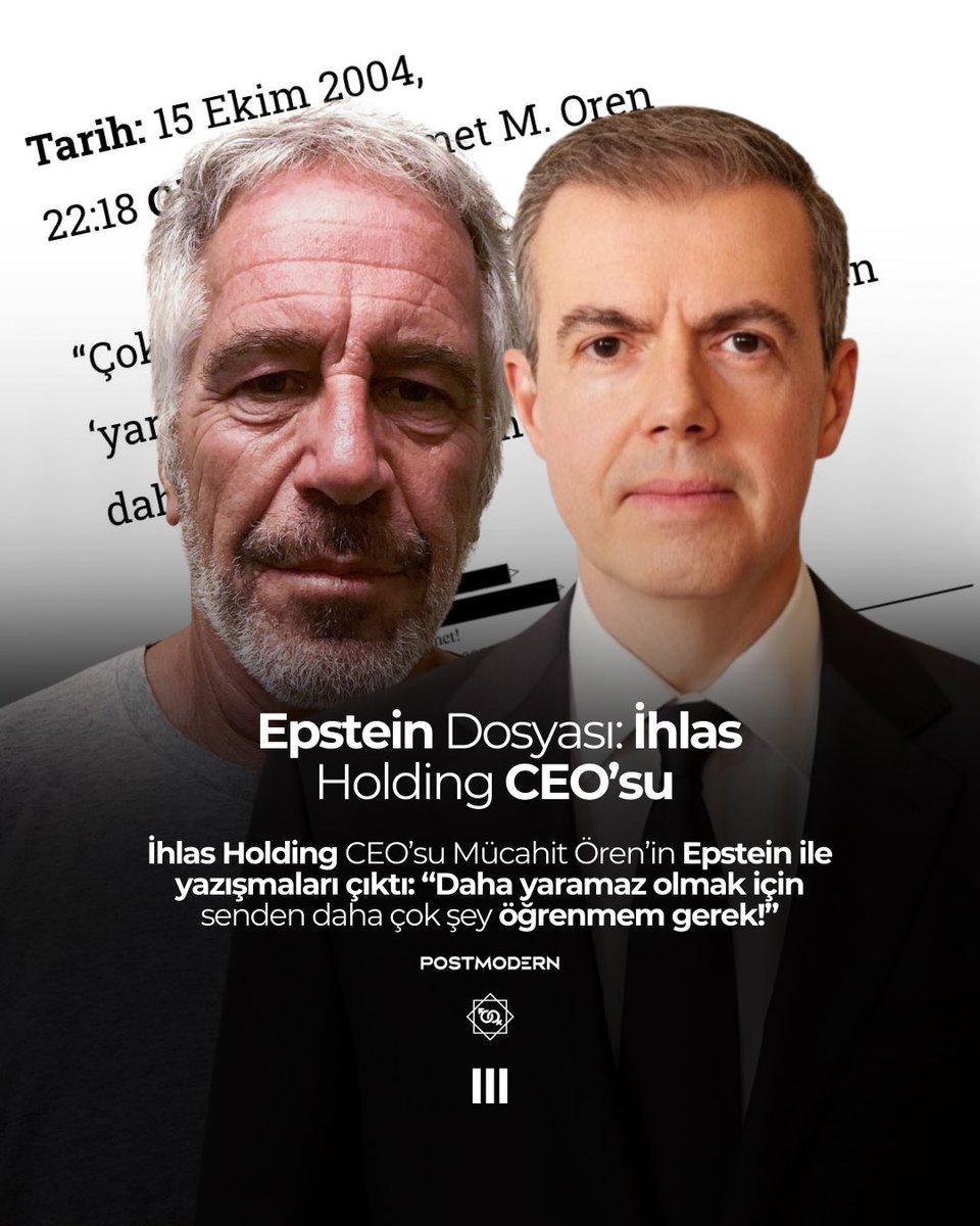 Masum Filistin halkı üzernden duygu sömürüsü yapan bir tane bile trol kardeşim sapık ilişkiler şöyle dursun islam sancağı propagandası ile 50yıldır milyar dolar kazanan İhlas Hldngin ne işi var Yahudi iş adami ile de yazışıyor dedimi
Diyemz anca starbucks basar 
#Epsteindosyalari