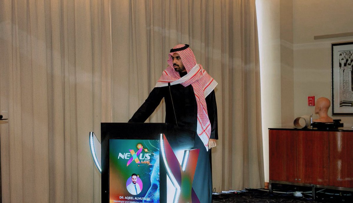 _Aqeel7's tweet photo. سعدتُ بتقديم محاضرة لأطباء المخ والأعصاب من ��ختلف مناطق المملكة حول أحدث المستجدات في علاج #الشقيقة وآليات استخدام الأدوية الحديثة.

كان نقاشًا ثريًا بمشاركة نخبة متميزة من أطباء الأعصاب و #الصداع في المنطقة.

خالص الشكر والتقدير لمنظمي المؤتمر وأسأل الله أن ينفع بها. https://t.co/KSgn8rBcNy