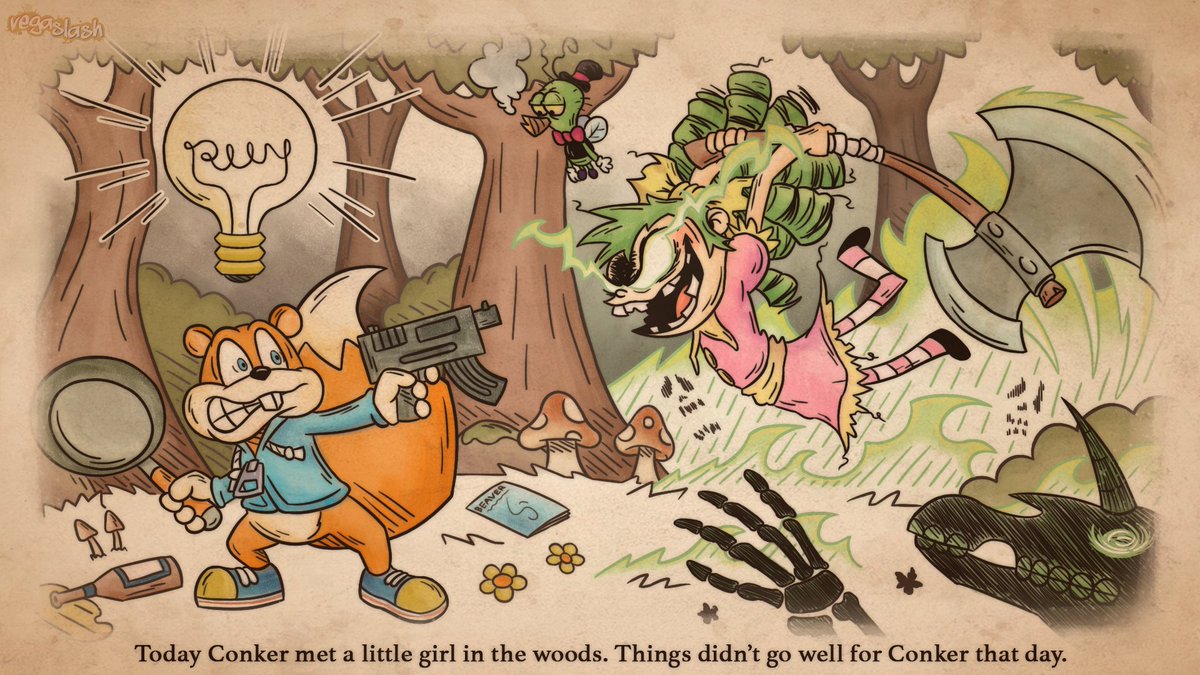 Arte1Bds's tweet image. #DEATHBATTLE #ConkersBadFurDay #IHateFairyland #Rareware #ImageComics 

CONKER VS GERTRUDE - DEATH BATTLE ( Comm )

MY FIRST VS COMMISSION!!!

And its one my favorite MUs too, how nice.

Thank you @Westerfiel45195 for the Opportunity. 

( 1/2 )