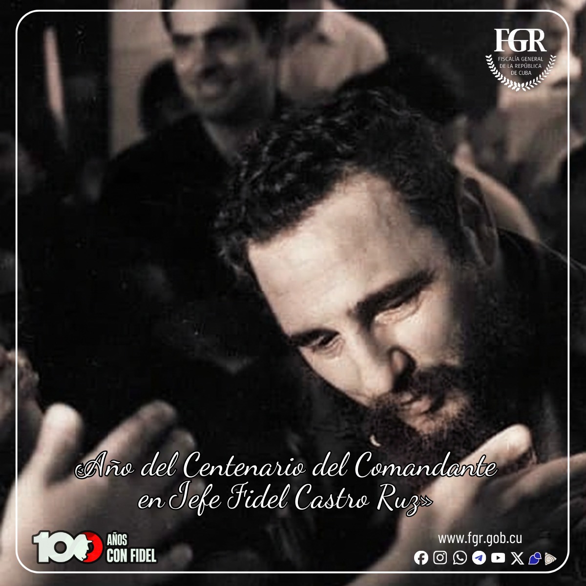 #100AñosConFidel: «¡La Revolución está en el corazón de los que la hicieron y de los que han sabido mantenerla en alto y dirigirla hacia la victoria!»

#CubaEstáFirme
#FiscalíaCubana
