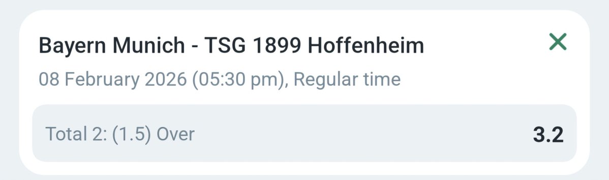 OddsFuel's tweet image. Hoffenheim are in great form at the moment. Bayern have lost 1 draw 1 recently. Hoffenheim will surely score.  I tip them to score 2 goals against a leaky Bayern defense. 

Follow us for more Value Bets.

#SportsBetting
#BettingTips
#BettingTwitter
#FootballBetting