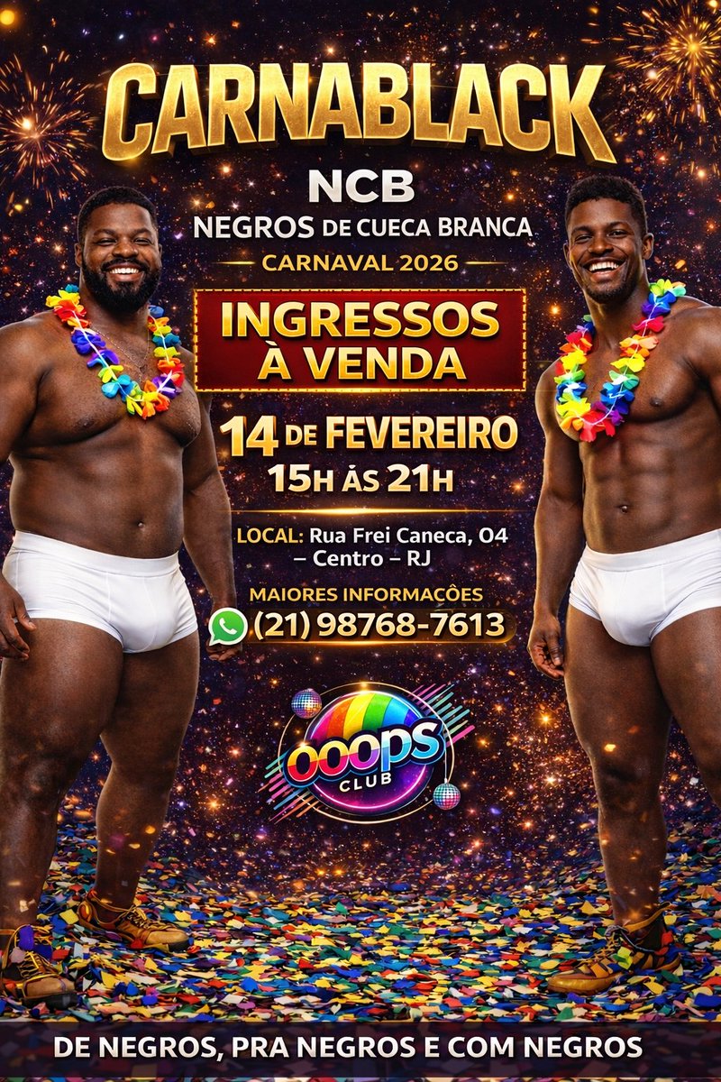 NEGROS de CUECA BRANCA tweet media