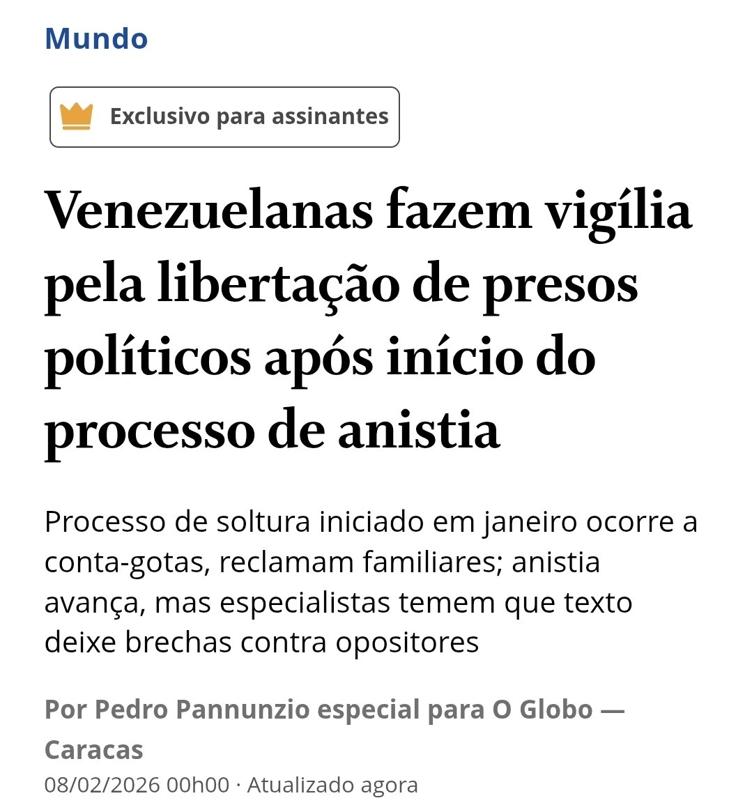 Quando os presos políticos brasileiros serão libertados???