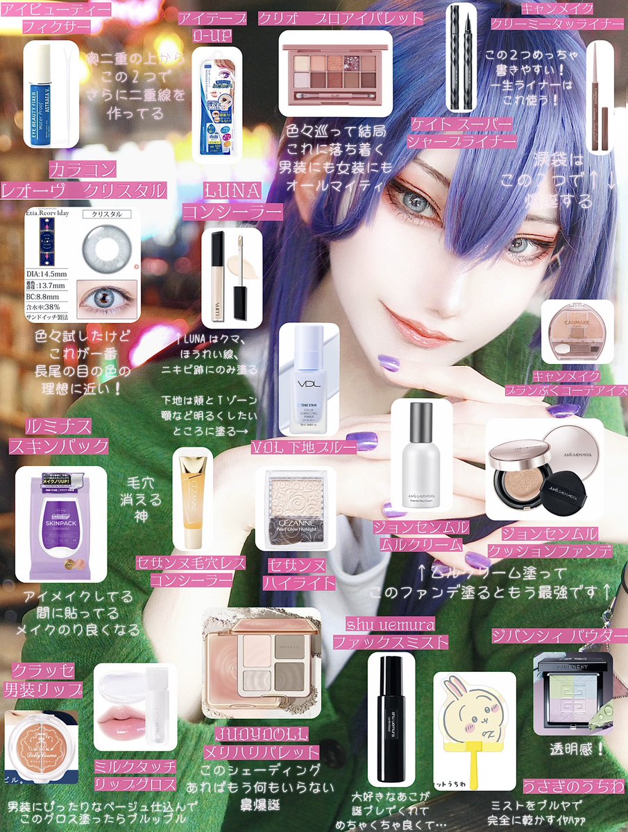 .

                             ngo最推しによる

              ☯️ngoのコスプレ メイクレシピ⚔️

                                    2026ver.
.