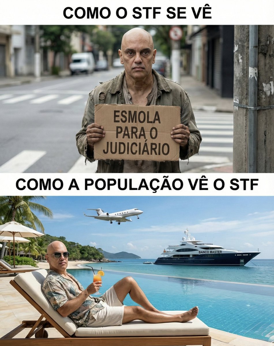 Enquanto o pobre está afundando ainda mais em impostos, os porcos do STF querem cada vez mais acumular riquezas.