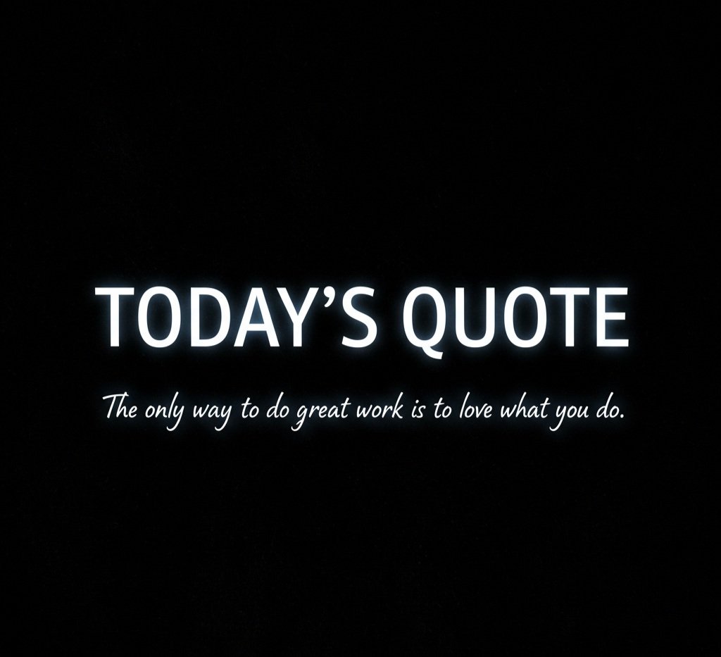 Love what you do⚡️