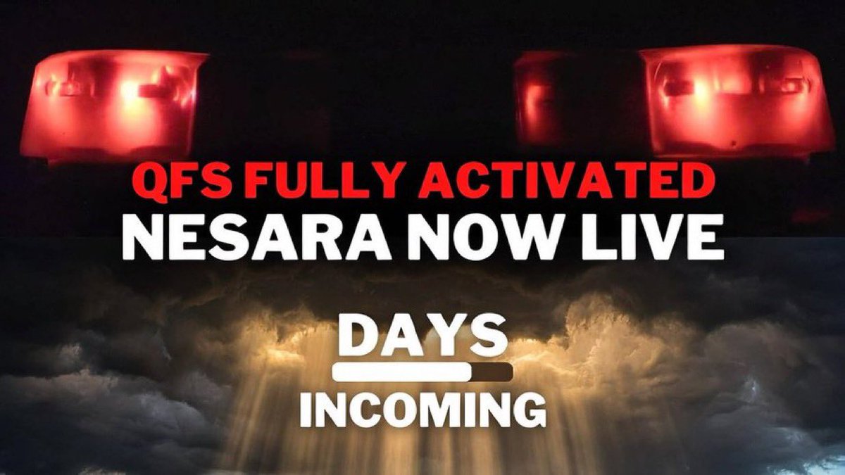 EMERGENCY BROADCAST SYSTEM UPDATE – FEBRUARY 8, 2026

PATRIOTS STAND STRONG.  
THE STORM IS NOT COMING – IT IS HERE.  

QFS ACTIVATION CONFIRMED: TRUMP'S GLOBAL GREEN LIGHT HIT ON FEBRUARY 1, NOW FULLY SYNCING ACROSS 209 NATIONS. GOLD-BACKED CURRENCIES LIVE.