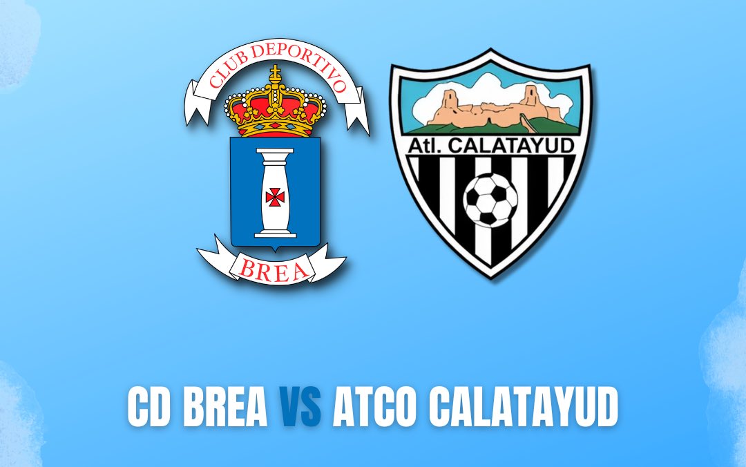 𝗛𝗢𝗬 𝗝𝗨𝗚𝗔𝗠𝗢𝗦 🔥⚔️

<a href="/cd_brea/">CD Brea</a> 🆚 <a href="/atcalatayudcf/">Atlético Calatayud</a> 

🕓 16:00 horas
📍 Brea de Aragón
🏟 Piedrabuena 

¡Todos a animar al equipo! 🤍💙