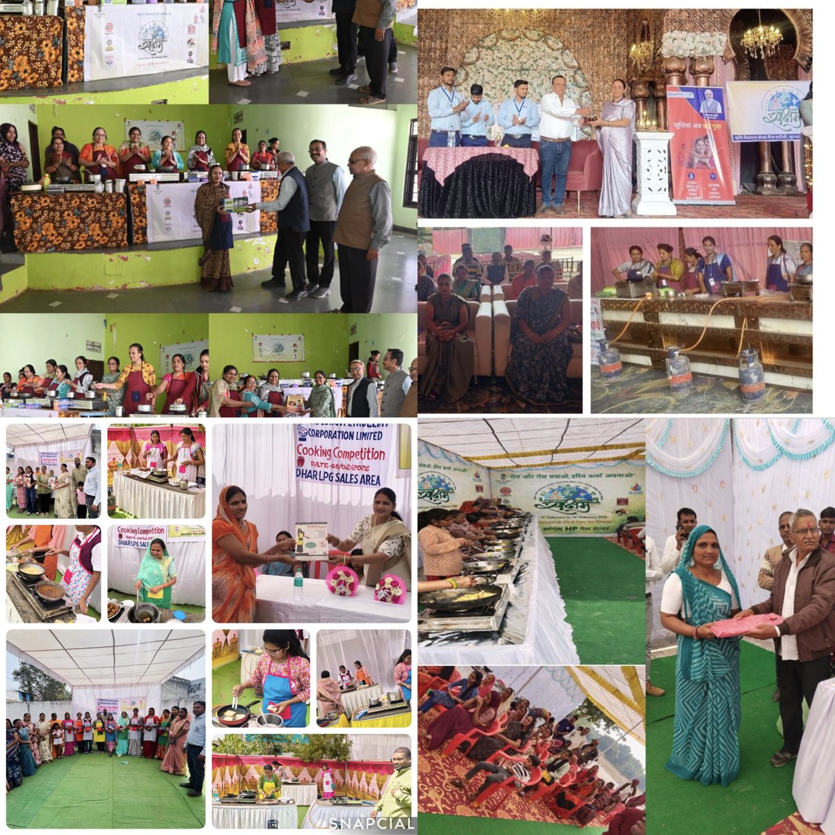 Umapathyhyd's tweet photo. UNDER #SAKSHAM 2026 @HPCL @NwzLpg conducted cookery contest for LPG customers promoting safety and conservation. Created record at 21 locations across MP, Rajasthan, Gujarat &amp; DDH with 653 Participants #Deliveringhappiness @PetroleumMin https://t.co/E5yLYaiY6h