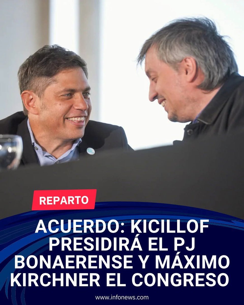 Bueno................ 
Aparentemente cierta parte comprendió que el pueblo necesita unión, y deja de lado mezquindades individualistas. 
Hoy más que nunca, Axel necesita apoyo para contrarrestar la maldad del 🤡 roñoso, cag#n de Mierdei. 
#Axelpresente