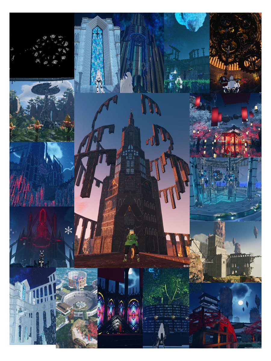 ship3 
331667725601水没遺跡
ship4
361730 78855黒溶城
635711484512 定期キャスコ集会SFテーマ
ship9 
696341500319星見の聖堂
500802769220メタルフォレスト
200598164278星天楼塔　黒鍵
950256200365定期キャスコ集会会場
849773784986スタジオ　オートマタ
852302394862水底の時計塔(製作途中)