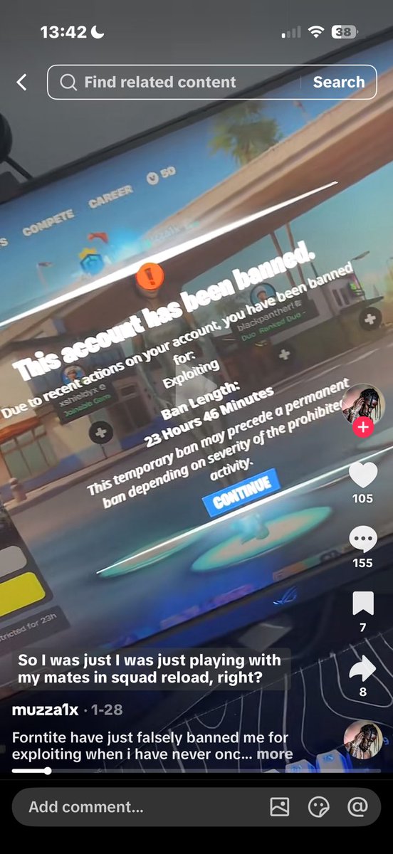 Dear <a href="/FortniteStatus/">Fortnite Status</a> , lots of people have recently been hit by unjustified random false bans, when they didn‘t do anything, it is very frustrating and not fair, could you please look into those accounts affected? Its also mostly from Blitz Royale