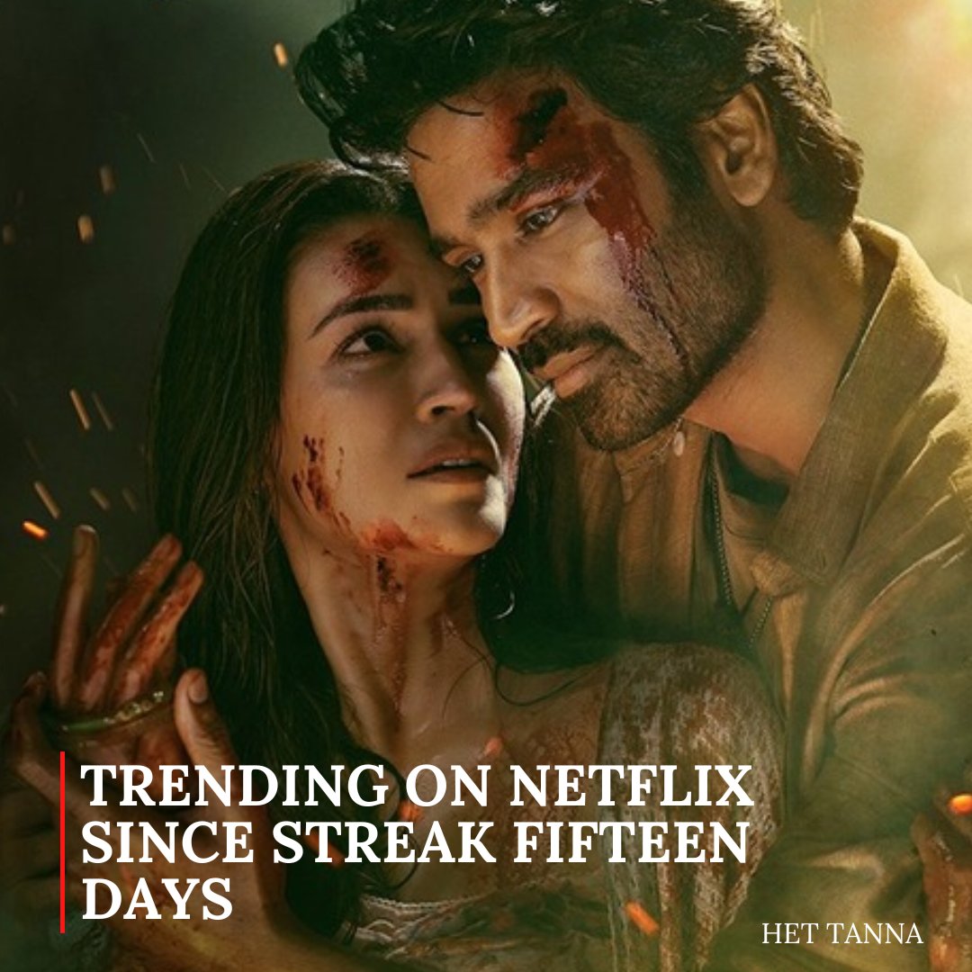 Nik_Wani_'s tweet photo. π₯ #TereIshkMein continues its 15-day Netflix streak in the Top 10 across Netflix India!
The film is also trending in Sri Lanka, UAE & beyond π
Massive viewership and love pouring in!π
Starring #Dhanush
| Directed by @aanandlrai β¨
#BollywoodBuzz #StreamingHit #NetflixTop10 https://t.co/MMAQ1Hv03i