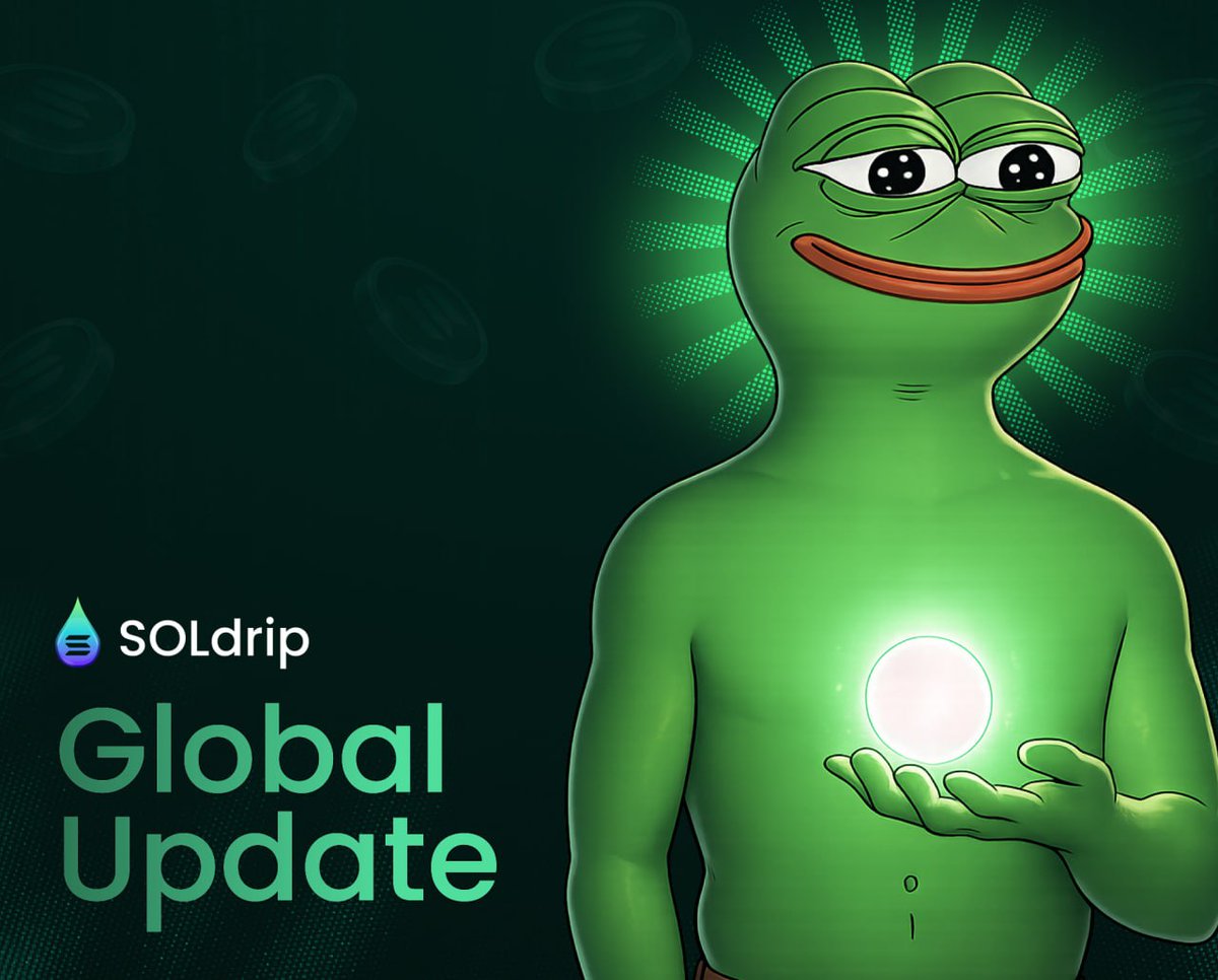 Soldrip_io's tweet photo. 📣 We’ve released a platform update — here’s what’s new:

- Improved UI.
- Smoother login.
- Faster site performance.
- Fixed funds display error. *The issue causing deposits to display. incorrectly during deposits and withdrawals has been fully resolved.
 * Rebuilt deposit & funding logic.
 * Minor bug fixes and optimizations.
 * Added guard system for abuse methods.

Some users previously experienced incorrect deposit display when depositing or withdrawing funds. 
This issue has now been completely fixed — we apologize for any inconvenience caused.

If you have any questions or encounter problems, please reach out via chat or private message — we’re ready to help.

Currently working on individual requests, which will be processed manually. 

P.S. Stay tuned — a major update with new features is coming.