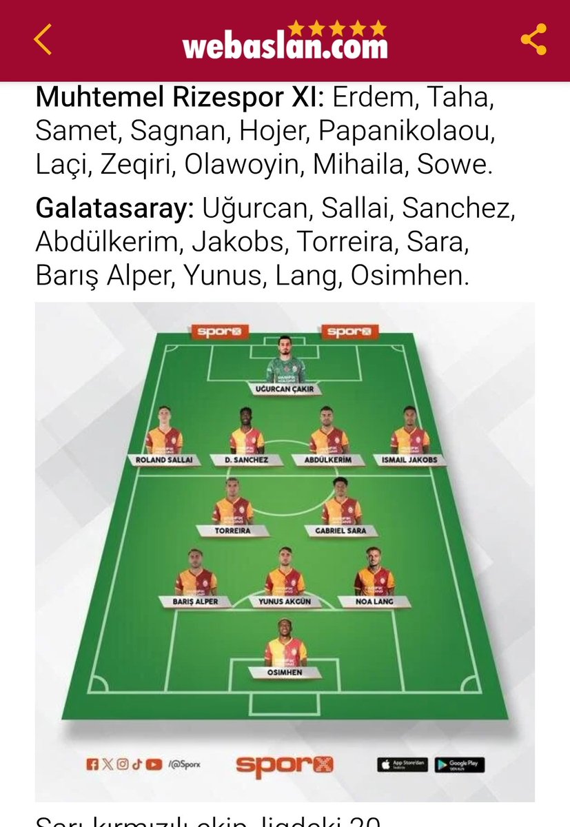 Bu muhtemel ilk 11 i hangi şerefsiz namussuz sızdırıyor maça 2-3 saat kala <a href="/GalatasaraySK/">Galatasaray SK</a> kim bu şerefsizler #Galatasaray #cimbom #gs