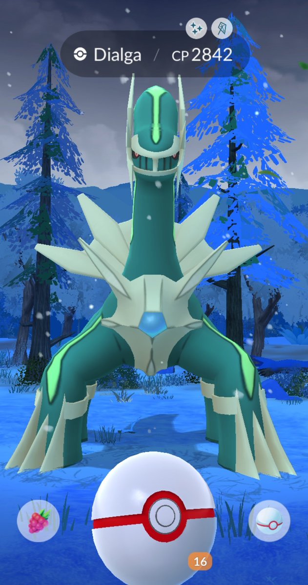 Shiny Dialga the next raid after I got the hundo