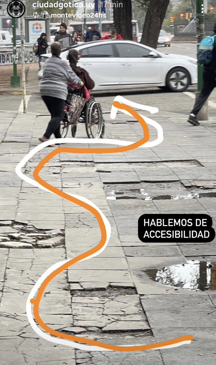 <a href="/TelemundoUY/">Telemundo</a> Te imaginas ser ciego y todavía que la ciudad te excluya en tus traslados por veredas en este estado?

Salir a la puerta de tu casa y tener obstáculos para moverte