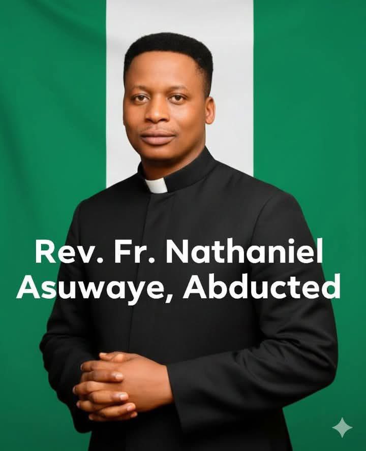 Gunmen abducted Rev. Fr. Nathaniel Asuwaye and ten others early Feb. 7, 2026, in Kaduna State, Nigeria. Three people were killed in the attack.

No rage 😭
No media 💔
No protests 😭
No statement 💔
