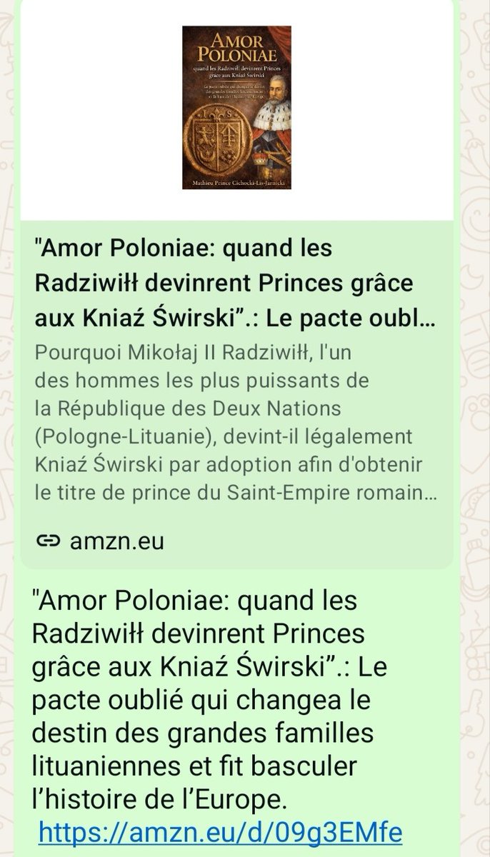 #AmorPoloniae <a href="/ActLegitimiste/">Cercle d'Action Légitimiste</a> <a href="/AtsouDr/">Dr Edem Atsou Kwasi-Président du Conseil d’État TG</a> <a href="/BBN_PL/">Biuro Bezpieczeństwa Narodowego | BBN</a> <a href="/demidisix/">⚜️ Laurent de Midi-Six⚜️</a> <a href="/DucastaingAlex/">Alexandre P. Ducastaing</a> <a href="/EllaKelian/">📣Ella Kelian</a> <a href="/fabsenbln/">Fabian</a> <a href="/FChretienne/">Famille Chrétienne</a> <a href="/Louis_DucAnjou/">Louis de Bourbon</a> <a href="/CasaReal/">Casa de S.M. el Rey</a> <a href="/ActusRoyales/">Histoires Royales</a> <a href="/secretshistoire/">Secrets d'Histoire</a> <a href="/MarcLegrand_Zav/">Marc LEGRAND 🇫🇷</a> <a href="/vaticannews_fr/">Vatican News</a> <a href="/LithuaniaUNESCO/">Lithuania at UNESCO 🇱🇹</a> <a href="/PLinLithuania/">PL in Lithuania 🇵🇱</a> <a href="/UNESCO_fr/">UNESCO en français</a> <a href="/Piotr_Tolstoi/">Piotr Olegovitch Tolstoï 🇷🇺</a> <a href="/HistoiredeFran7/">Histoire de France</a>