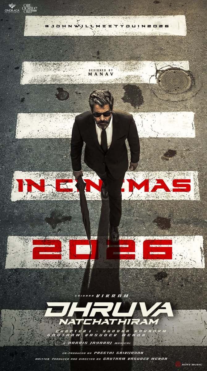 John is arriving in 2026! 
Poster work for #DhruvaNatchathiram 

#Chiyaan63 #ChiyaanVikram
<a href="/chiyaan/">Vikram</a> 🔥🔥