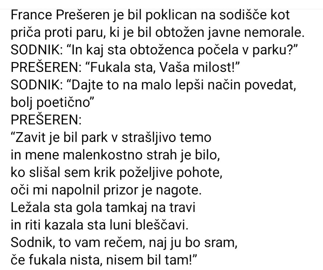 Ena današnja, ker je glih tak dan 🙂