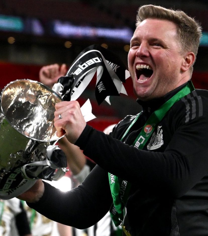 lukeparf's tweet photo. Time to back him not sack him!! 
Eddie Howe’s black and white army ⚫️⚪️#NUFC https://t.co/41lW85s39Z