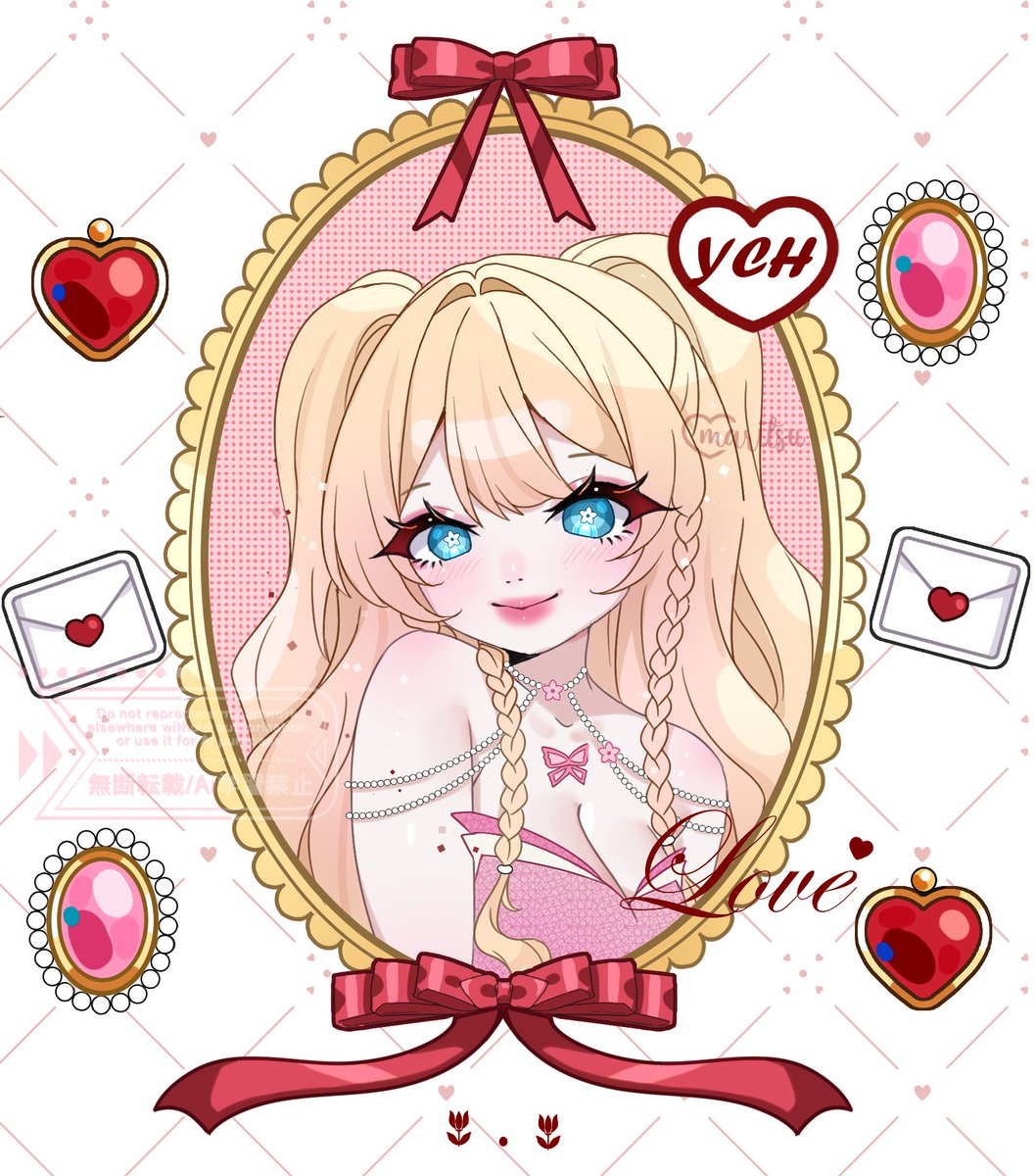 🩷 VELENTINE YCH RAFFLE 🩷

I will gift one pf this YCH before Valentine's Day ♡
> Like ♡ + Share ↻ 
> Follow me 🌺
> For anyone interested in the YCH it's available on my Vgen for { 25$ }
#ych  #artraffle  #giveaway