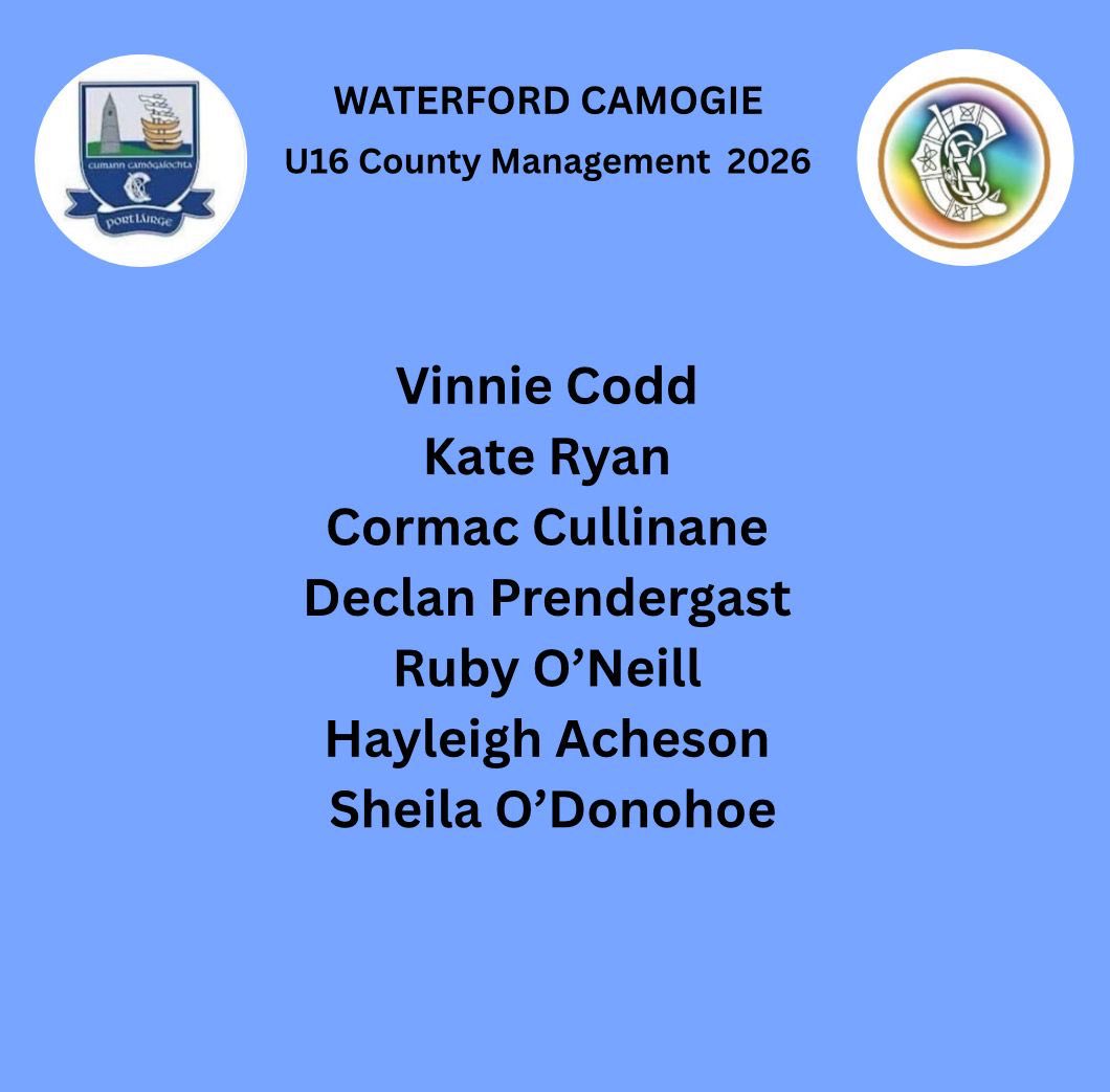 deisecamogie's tweet image. One hour to go best of luck to the Waterford U16 Team and management 🤍💙 The Waterford squad line out as below . 
#supermacs 
#dungarvantransport #Concast