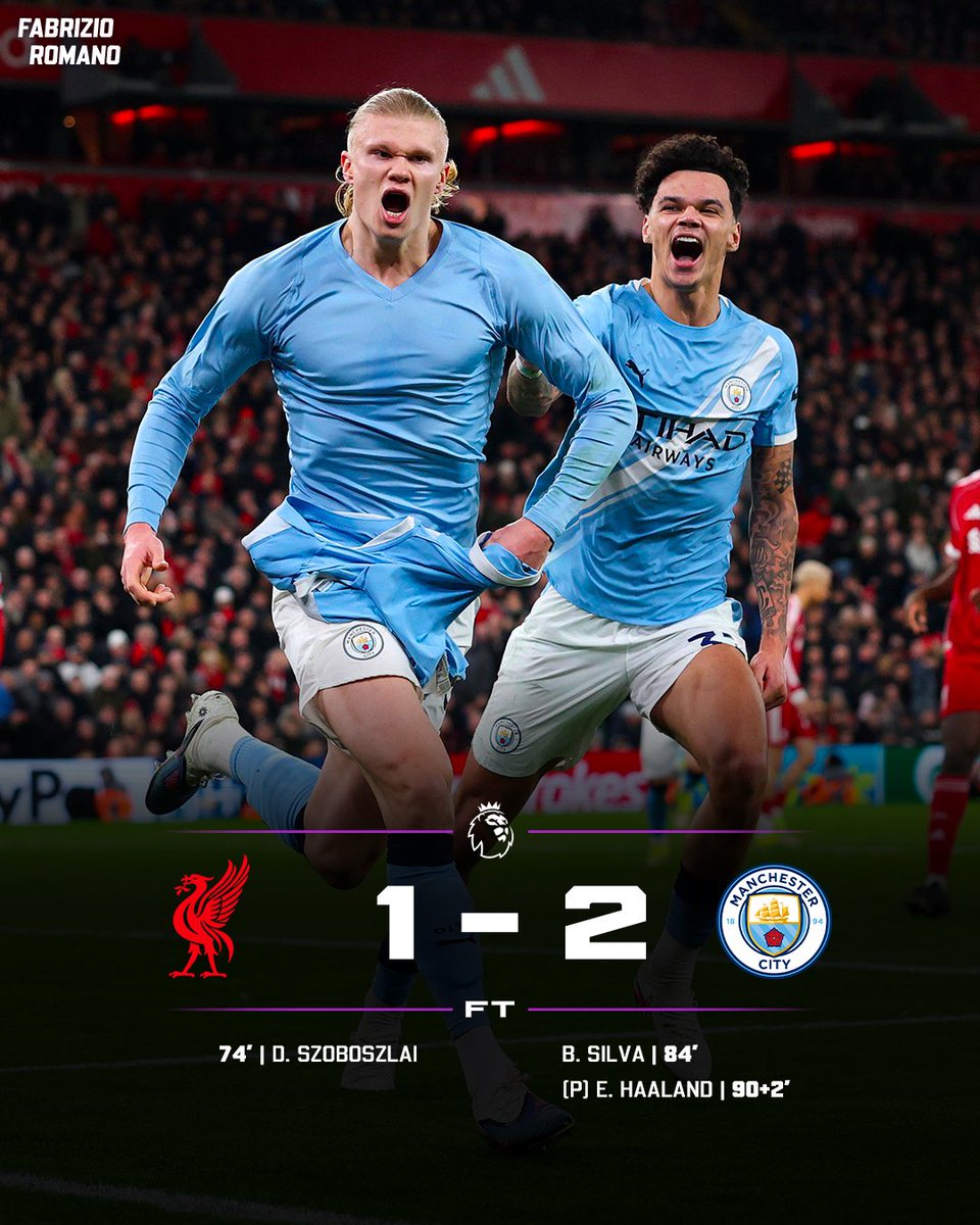 Man City comeback at Anfield! 🔵📈

Who’s been your Man of the Match? https://t.co/VKWZaxzKJ2