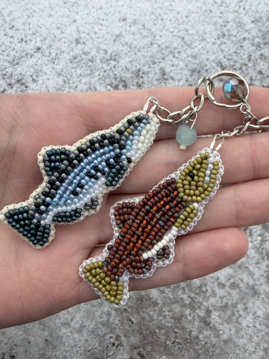 May I interest you in a salmon keychain? 👀 shop is linked in my bio